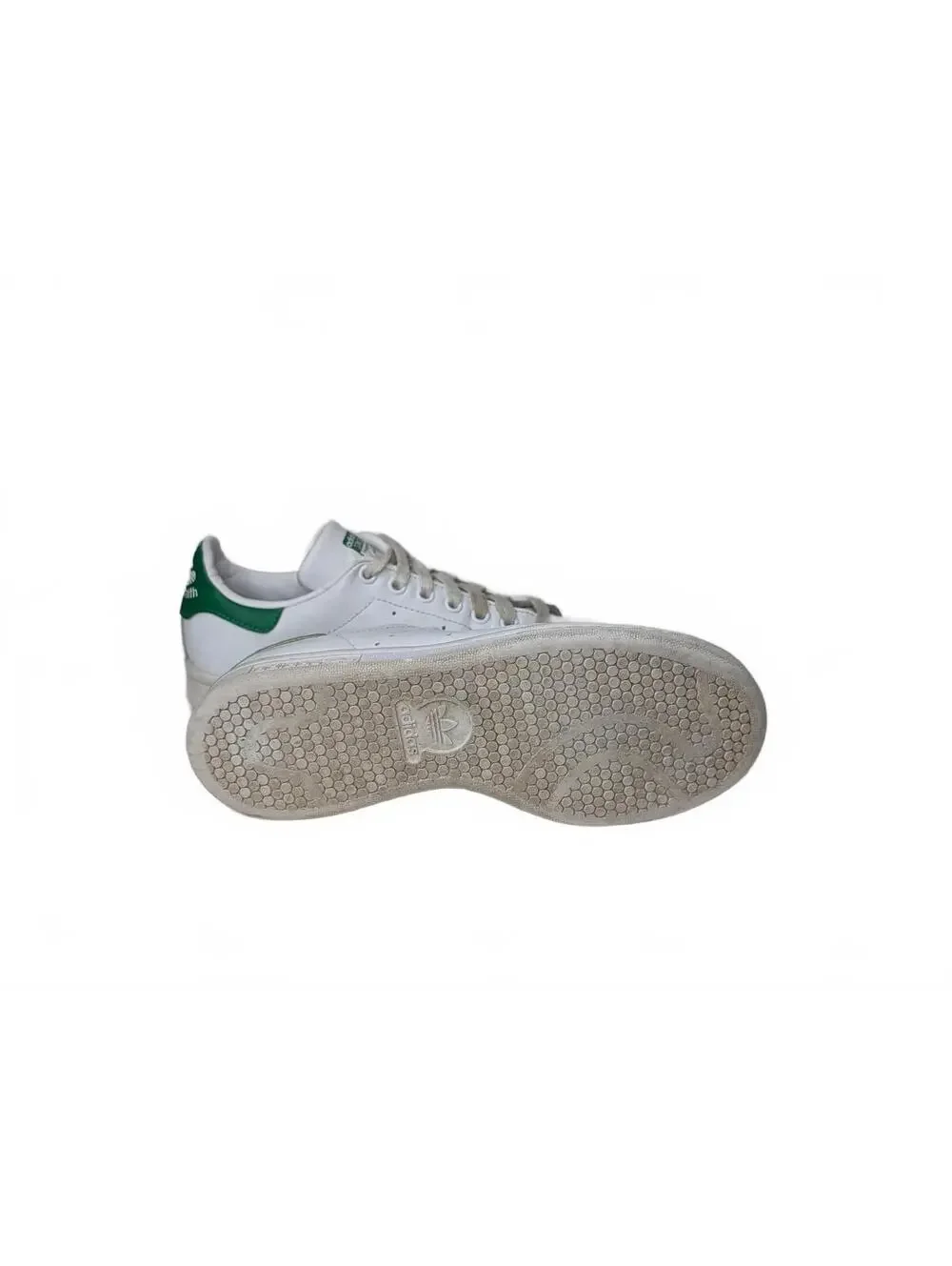 Adidas Stan Smith White and Green Sneakers Size 6.5 US - Picture 5 of 6